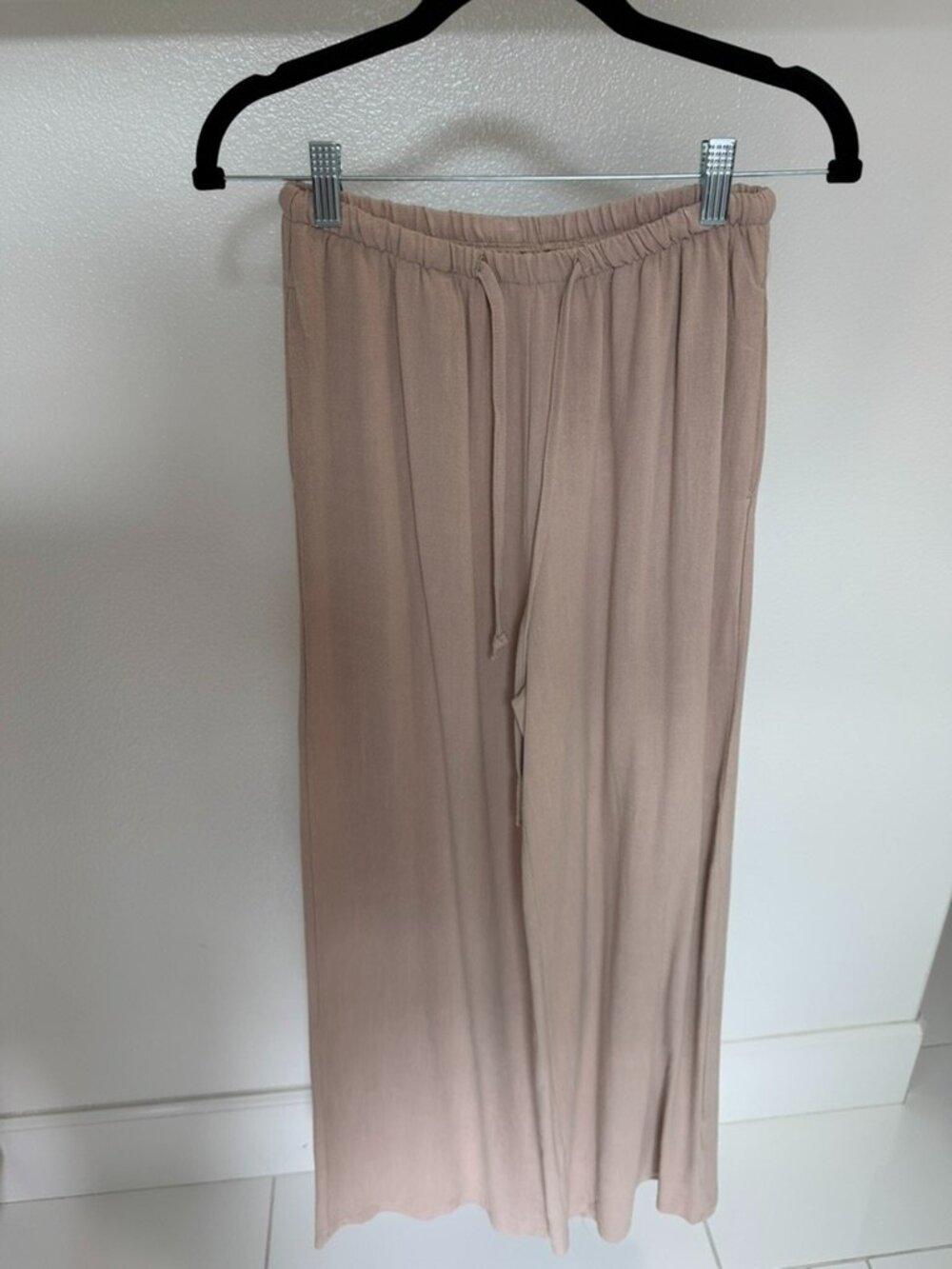Tan Wide Leg Pant